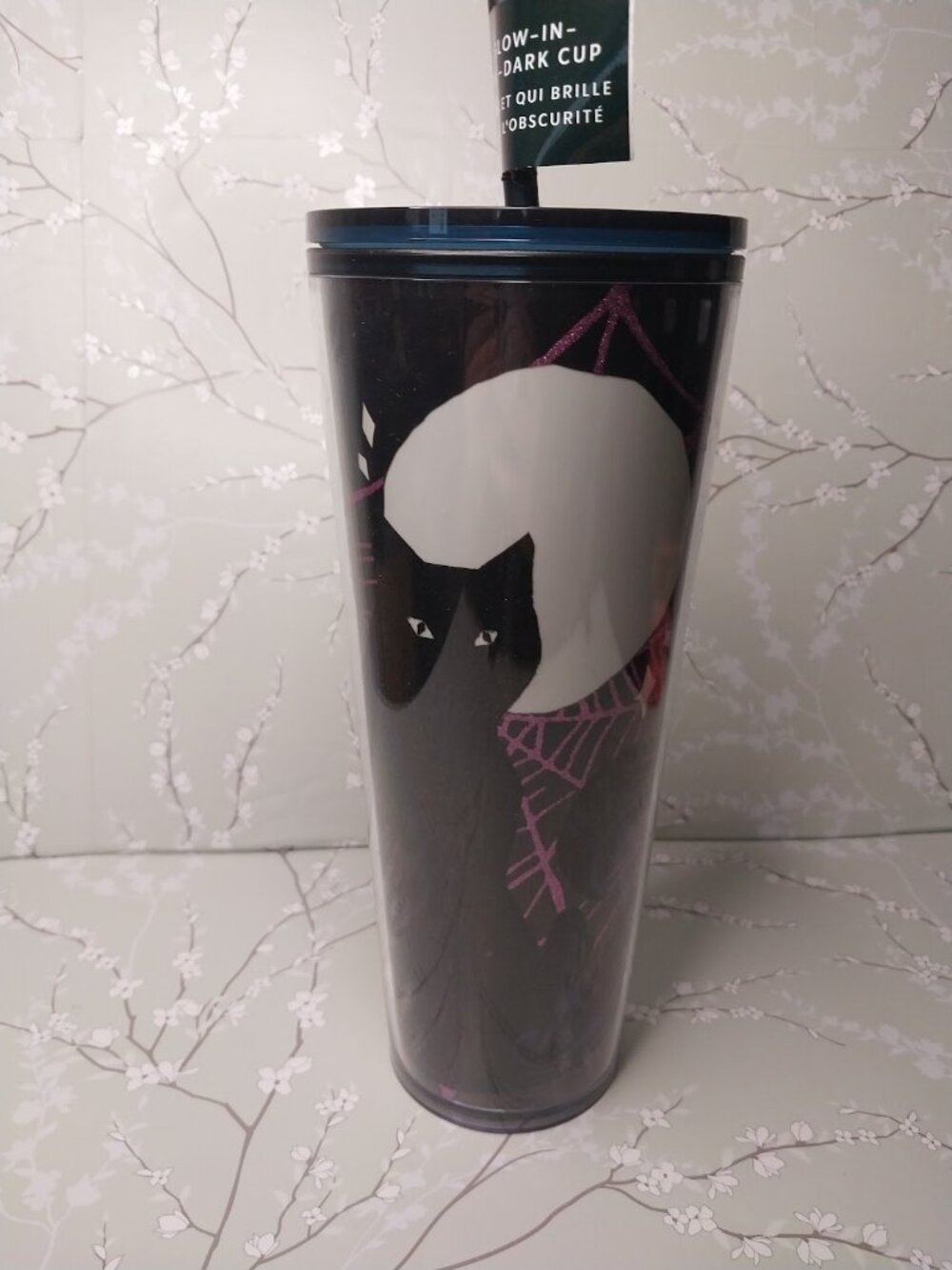Starbucks Limited Edition Halloween 2021 Glow in the Dark Black Cat Tumbler